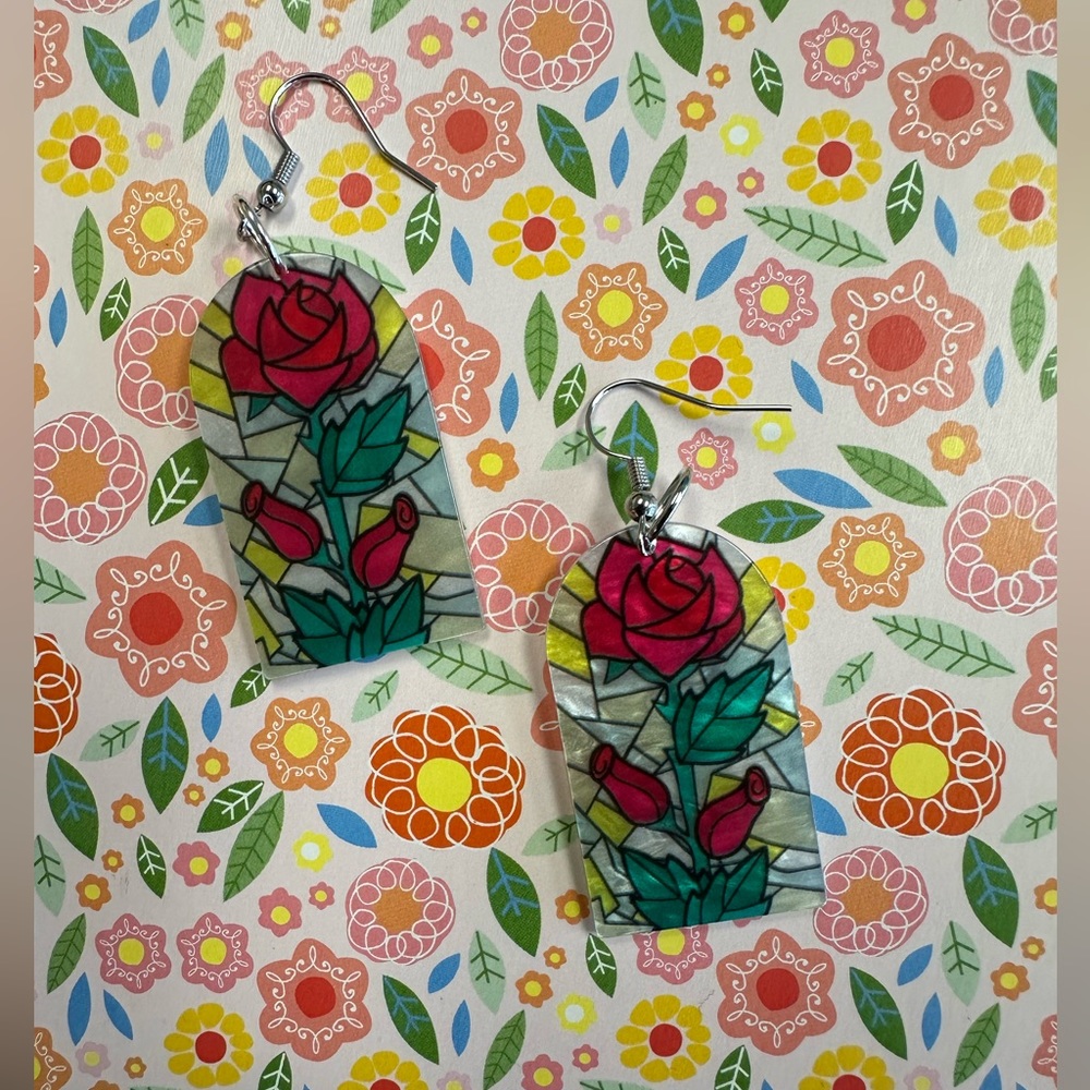 Rose Window Earrings